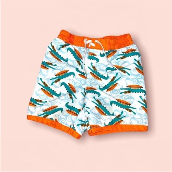 Old NAVY | 3/$15 Alligator Baby Swim Trunks - Picture 1 of 5